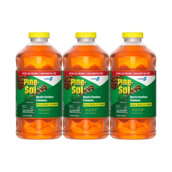 Pine-Sol CloroxPro Original Multi-Surface Cleaner, Original Scent, 80 fl oz/Bottle, 3 Bottles/Carton