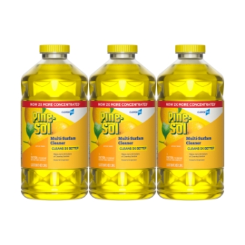 Pine-Sol CloroxPro Multi-surface Cleaner, Lemon Fresh Scent, 80 fl oz/Bottle, 3 Bottles/Carton