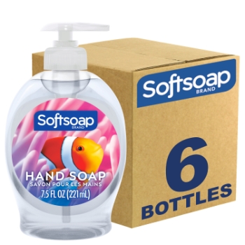 Softsoap Aquarium Liquid Hand Soap, Fresh Scent, 7.5 oz, 6/Carton