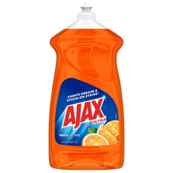 Ajax Triple Action Dish Detergent, Orange Scent, Antibacterial, 52 oz. Bottle