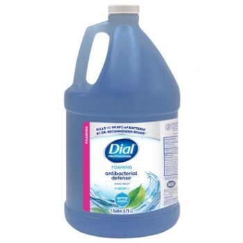 Dial Professional Antibacterial Defense Foaming Hand Wash, Spring Water, 4 Gallon/Carton