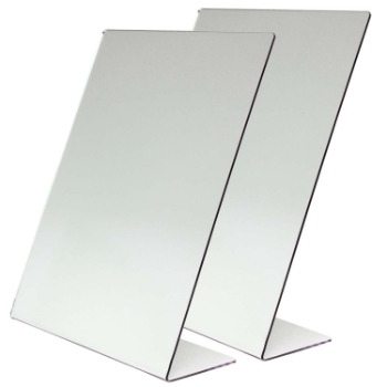 Creativity Street One-Sided Self-Portrait Mirror, 8-1/2&quot; x 11&quot;, 2 Mirrors/Pack