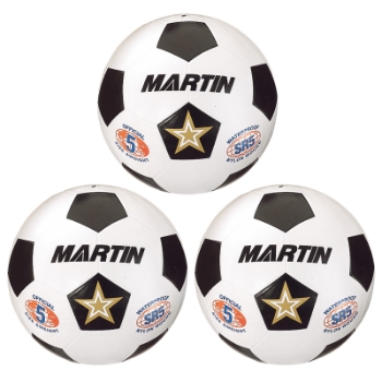Dick Martin Sports Soccer Ball, Size 5, 3 Balls/Pack
