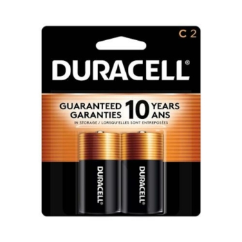Duracell Coppertop C Alkaline Batteries, 2/Pack