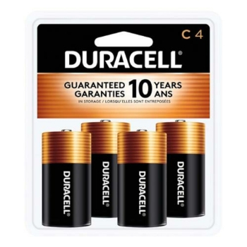 Duracell Coppertop C Alkaline Batteries, 4/Pack