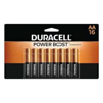 Duracell Coppertop AA Alkaline Batteries, 16/Pack