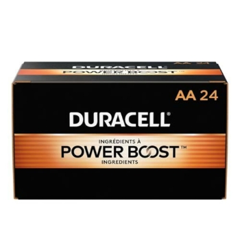 Duracell Coppertop AA Alkaline Batteries, 24/Box