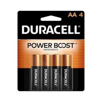 Duracell Coppertop AA Alkaline Batteries, 4/Pack