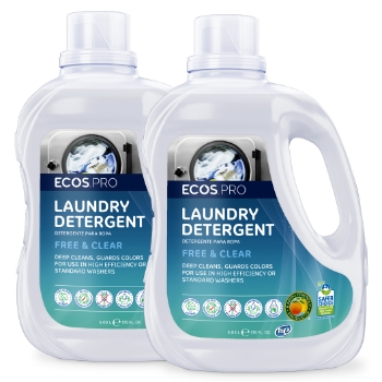 Earth Friendly Products Pro Liquid Laundry Detergent Free and Clear, 170 oz, 2/Case