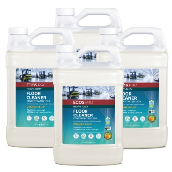 Earth Friendly Products Pro Orange Plus Floor Cleaner 1:128 Concentrate, 1 Gallon, 4/Carton