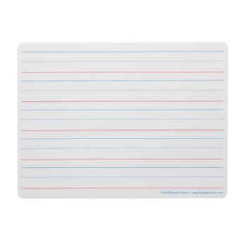 Flipside Products Two Sided Magnetic Dry Erase Board, 9&quot; x 12&quot;,  Red &amp; Blue Ruled