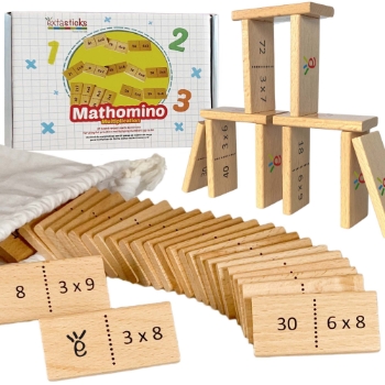 Extasticks Mathomino Times Tables Multiplication Domino Math Game