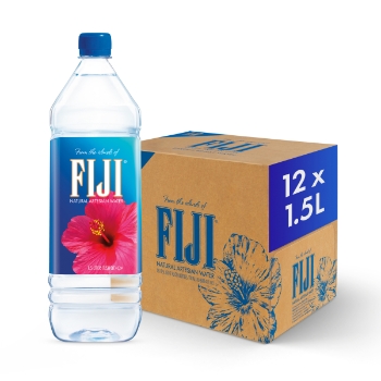 FIJI Natural Artesian Bottled Water, 50.7 fl oz, 12/Case