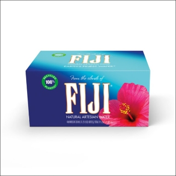 FIJI Natural Artesian Bottled Water, 11.15 fl oz, 6/Pack, 4 Packs/Case
