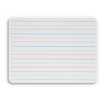 Flipside Products Two Sided Dry Erase, 9&quot; x 12&quot;, Red &amp; Blue Ruled, 12/Pack