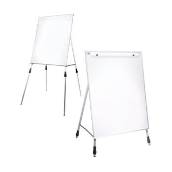 Flipside Products Adjustable Dry Erase Easel, 27.5&quot; x 32&quot;, White