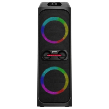 Gemini Bluetooth Speaker System with LED Party Lighting, Black