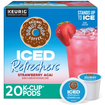 The Original Donut Shop Strawberry Acai Iced Refresher K-Cup Pods, 20/Box