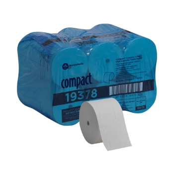 Georgia Pacific Professional Coreless Recycled Toilet Paper, 2-Ply, White, 1500 Sheets/Roll, 18 Rolls/Carton