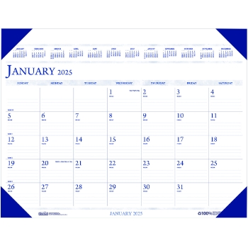 House of Doolittle Executive Monthly Desk Pad Calendar, 12 Month, 24&quot; x 19&quot;, Jan 2025 - Dec 2025