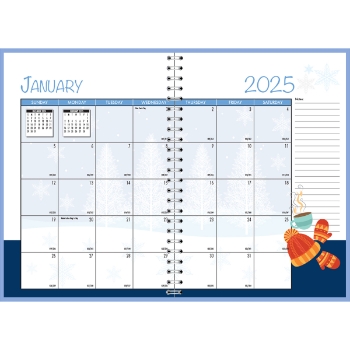 House of Doolittle Seasonal Monthly Planner, 12 Month, 7&quot; x 10&quot;, Jan 2025 - Dec 2025