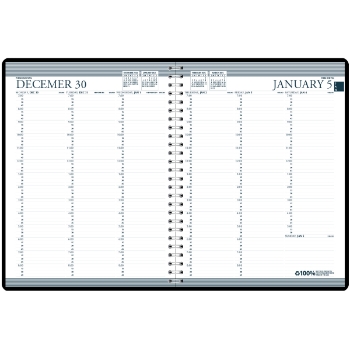 House of Doolittle Recycled Professional Hardcover Weekly Planner, 12 Month, 8-1/2&quot; x 11&quot;, Black, Jan 2025 - Dec 2025