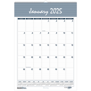 House of Doolittle Recycled Wirebound Monthly Wall Calendar, 12 Month, 15-1/2&quot; x 22&quot;, Bar Harbor, Jan 2025 - Dec 2025