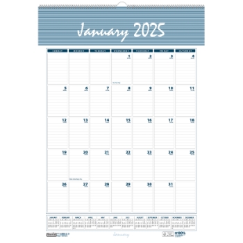 House of Doolittle Recycled Wirebound Monthly Wall Calendar, 12 Month, 22&quot; x 31-1/4&quot;, Bar Harbor, Jan 2025 - Dec 2025