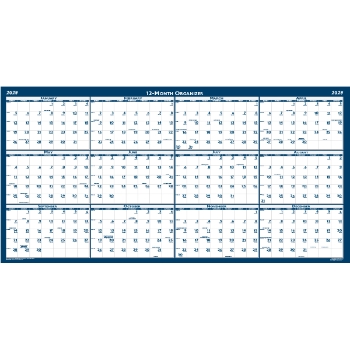 House of Doolittle Recycled Laminated Write-On/Wipe-Off Jumbo Yearly Wall Calendar, 12 Month, 66&quot; x 33&quot;, Jan 2025 - Dec 2025