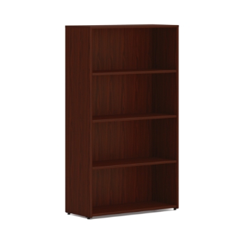 HON Mod Bookcase, 4 Shelves, 30&quot;W x 13&quot;D x 53&quot;H, Traditional Mahogany Finish