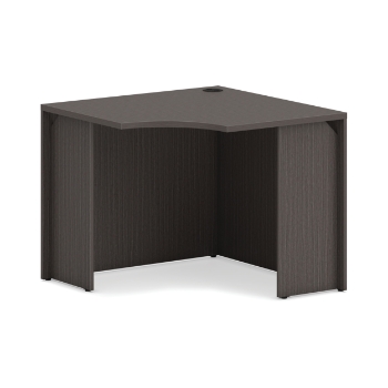 HON Mod Corner Desk Shell, 36&quot;W x 36&quot;D x 29&quot;H, Slate Teak Finish