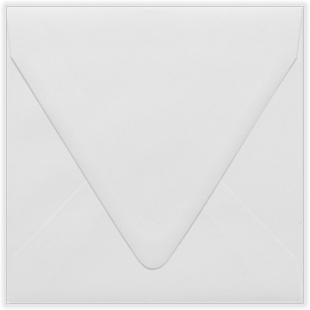 JAM Paper Square Contour Flap Envelopes, 6 1/2&quot; x 6 1/2&quot;, White, 250/Carton