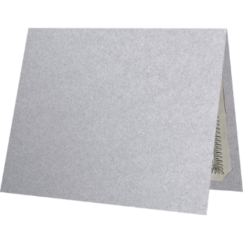 JAM Paper LUXPaper Certificate Holders, 105 lb, 9-1/2&quot; x 12&quot;, Silver Metallic, 100/Carton