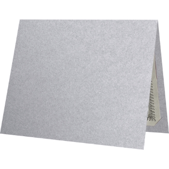 JAM Paper LUXPaper Certificate Holders, 105 lb, 9-1/2&quot; x 12&quot;, Silver Metallic, 250/Carton