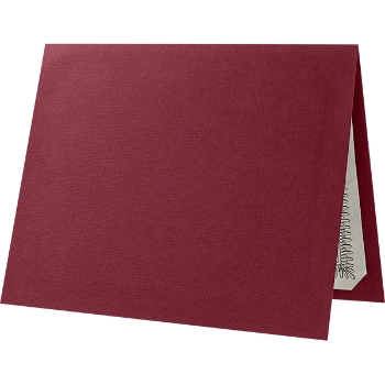 JAM Paper LUXPaper Certificate Holders, 100 lb, 9-1/2&quot; x 12&quot;, Burgundy Linen, 100/Carton
