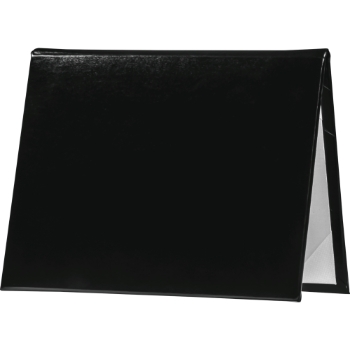 JAM Paper Padded Diploma Cover, 5&quot; x 7&quot;, Black, 5/Pack