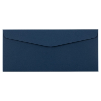JAM Paper #10 Business Premium Envelopes, 4 1/8&quot; x 9 1/2&quot;, Navy Blue, 500/CT