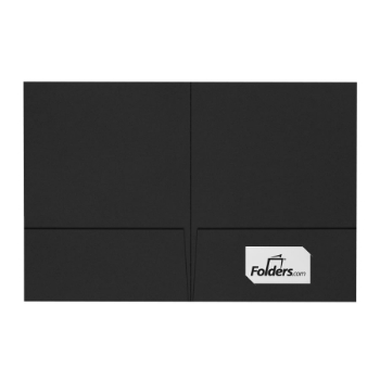 JAM Paper Presentation Folders, 100 lb, 9&quot; x 12&quot;, Midnight Black, 1000/Case