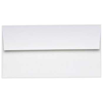 JAM Paper Photo Greeting Card Invitation Envelopes, 70 lb, 4 3/8&quot; x 8 1/4&quot;, Bright White, 1000/Case