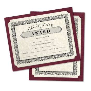 JAM Paper Single Certificate Holders, 100 lb, 9-1/2&quot; x 12&quot;, Burgundy Linen, 50/Pack