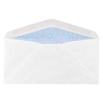 JAM Paper #6 1/4 Regular Envelopes, 24 lb, 3 1/2&quot; x 6&quot;, White With Security Tint, 250/Carton
