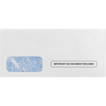 JAM Paper Envelopes for W-2/1099 #4 Forms, 24 lb, 3 7/8&quot; x 8 5/8&quot;, White, 50/Pack