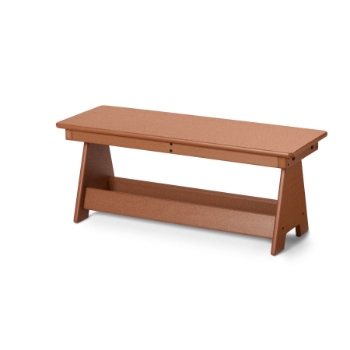 Jonti-Craft EverPlay Small Outdoor Bench, 30&quot; W X 11&quot; D, Brown