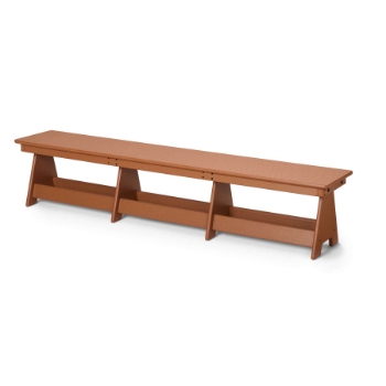 Jonti-Craft EverPlay Large Outdoor Bench, 60&quot; W X 11&quot; D, Brown