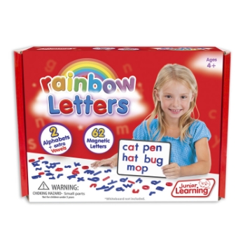 Junior Learning Magnetic Rainbow Letters, 62 Piece, 3/Pack