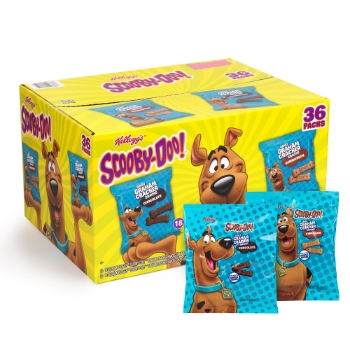 Kellogg&#39;s Scooby-Doo! Chocolate and Cinnamon Graham Cracker Variety Snack Packs, 1 oz, 36/Pack