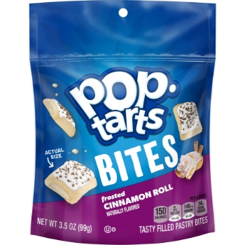 Pop-Tarts Pastry Bites, Frosted Cinnamon Roll, 3.5 oz, 6 Packs/Case
