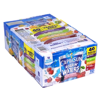 Capri Sun Roarin&#39; Waters Naturally Flavored Beverage Variety Pack, 6 oz, 40/Carton