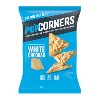 PopCorners White Cheddar Popped-Corn Chips, 1 oz, 64/Case