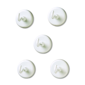 Learning Resources Magnetic Hooks, White, 5/Pack